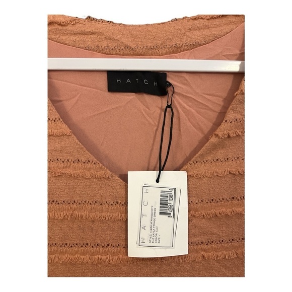 Hatch The Layla Fringe Maternity Dress NWT In Clay Size 1 (Small) XY1 - Picture 3 of 6